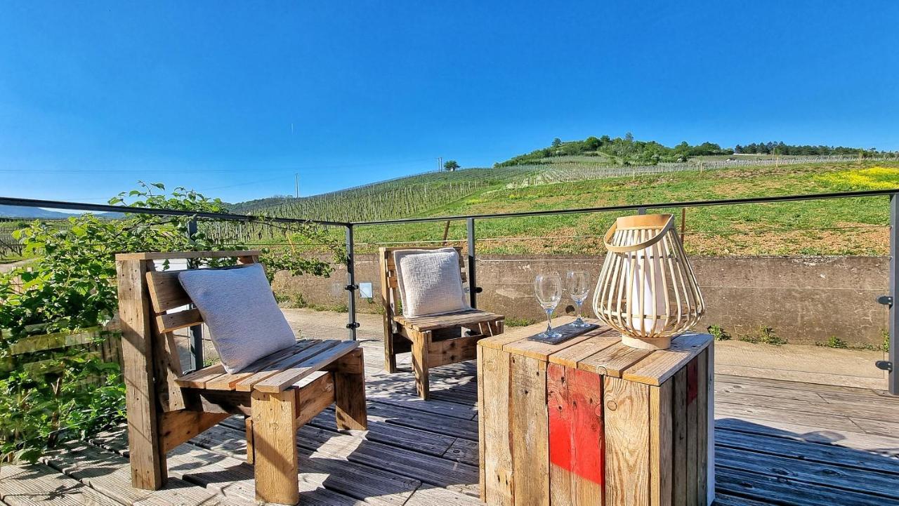 Ferienwohnung Aux Pieds Des Vignes Bergheim Exterior foto